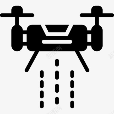 无人机科技6加油图标图标
