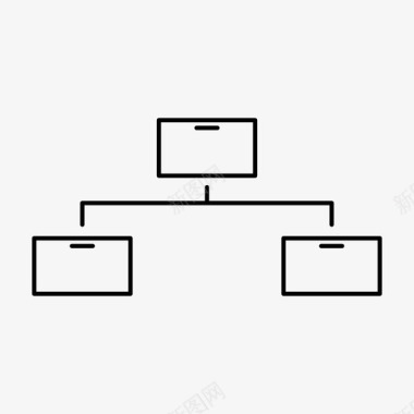 办公室伏案工作连接盒子网络图标图标