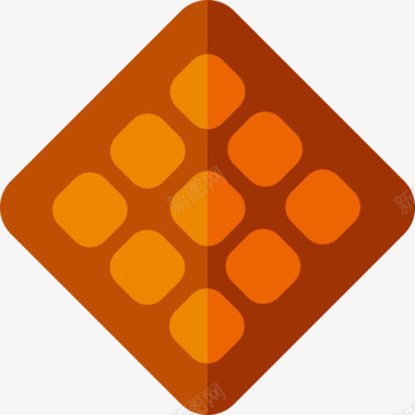 华夫饼早餐2无糖图标图标