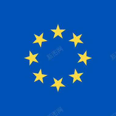 简单小鸟欧盟方形国家简单旗帜图标图标