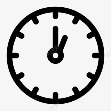 杠铃手表时钟闹钟一点钟图标图标