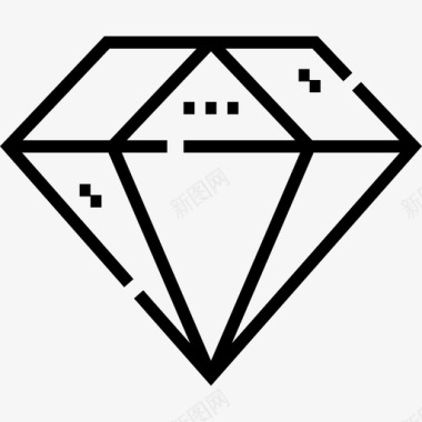 钻石奢华16直线型图标图标