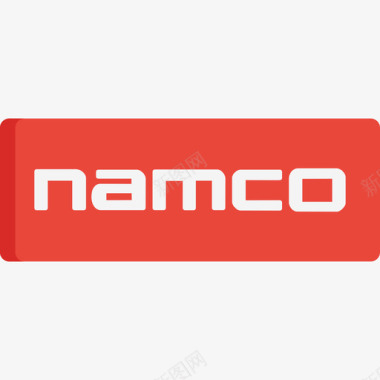 徽标Namco视频游戏徽标扁平图标图标