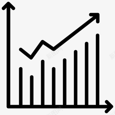 创意图表信息增长图表分析业务增长图标图标