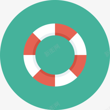 救生圈网页开发ul平面圆形圆形图标图标