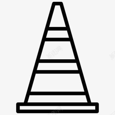 建筑装潢类圆锥信号系船柱施工图标图标