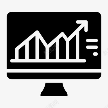 稳健收益股票商业计算机图标图标