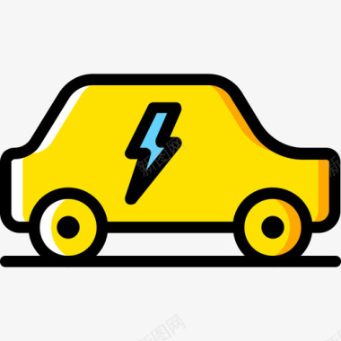 电动汽车生态42黄色图标图标