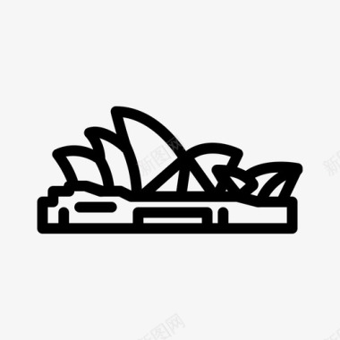 悉尼歌剧院澳大利亚建筑图标图标