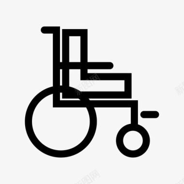 轮椅医院病人图标图标