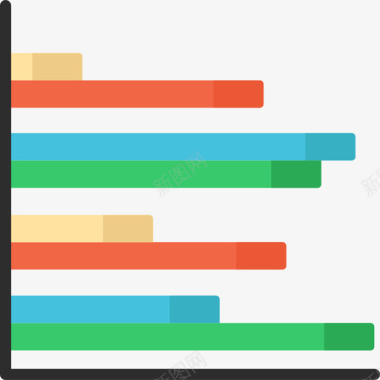 条形装饰图条形图信息图5平面图图标图标