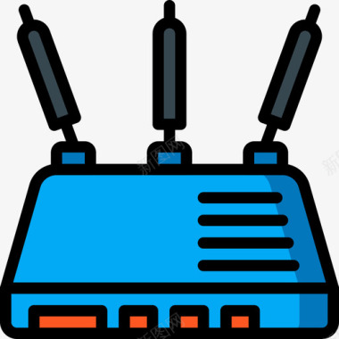 办公设备路由器办公设备2线颜色图标图标
