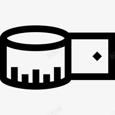 缝纫针线状缝纫卷尺7图标图标