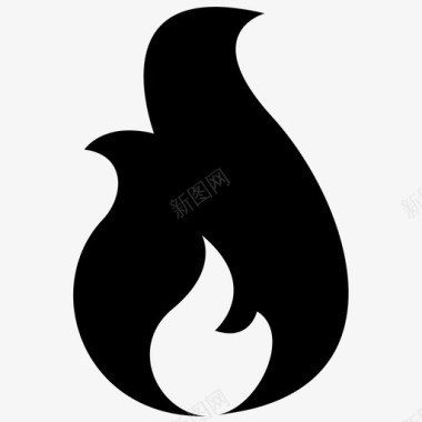 火焰图标火焰燃烧灼热图标图标