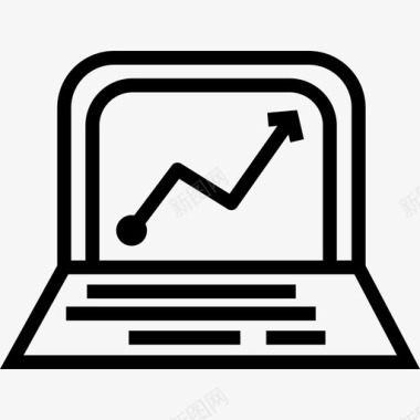 花边37笔记本电脑金融37线性图标图标