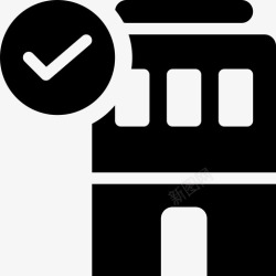 建筑v建筑设施未受影响基础设施人道协调厅人道主义图标v02高清图片