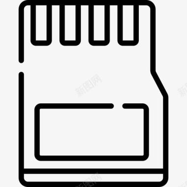 SD卡录音Sd卡技术16线性图标图标