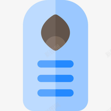 睡袋森林里的6个平的图标图标