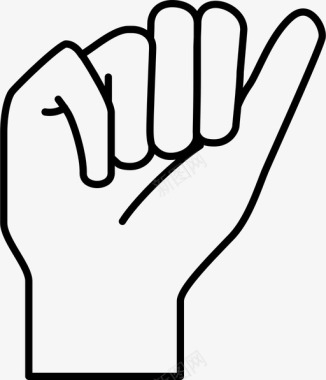 手手语交流手指图标图标