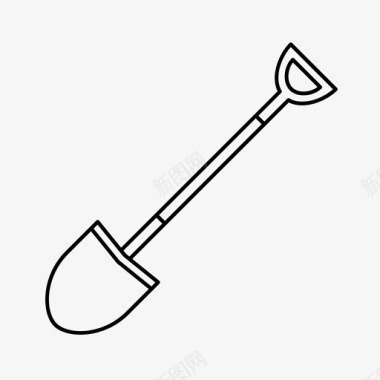 铲挖工具图标图标