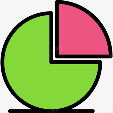 PNG图饼图商业79线性颜色图标图标