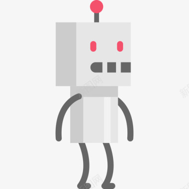 法治人物机器人神奇人物3扁平图标图标
