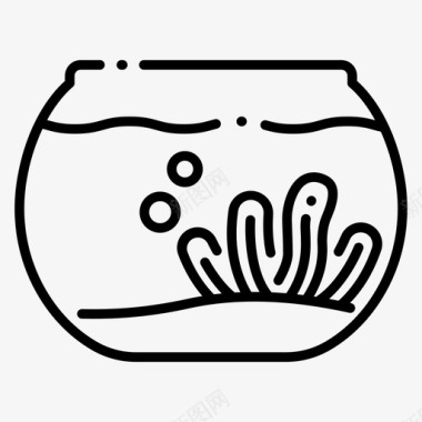鱼缸泡泡玻璃图标图标