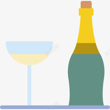 香槟美食5平淡图标图标