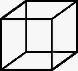 长方体形状几何体长方体立方体图标高清图片