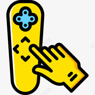 黄色的滑翔板游戏板虚拟现实11黄色图标图标
