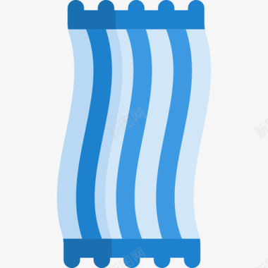 沙滩巾夏季运动3扁平图标图标