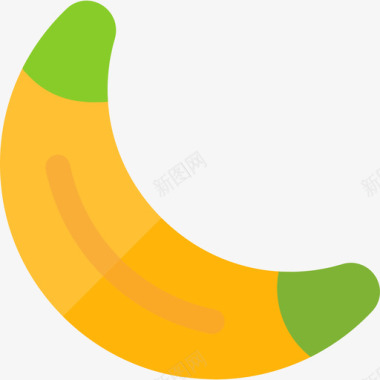 香蕉超市13扁平图标图标