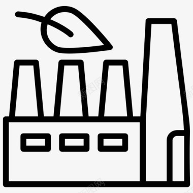 绿色能源图标工厂生态工厂生态制造图标图标