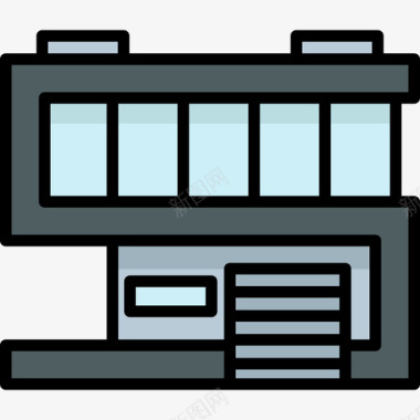 豪宅豪宅20号楼线性颜色图标图标