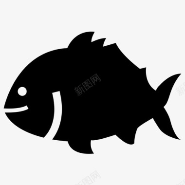 蓝鳍金枪鱼鱼海鱼图标图标