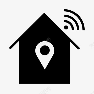 黑色房子房子地址家位置房子位置图标图标