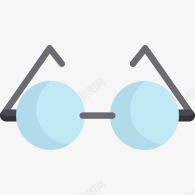 眼镜父亲节平装图标图标