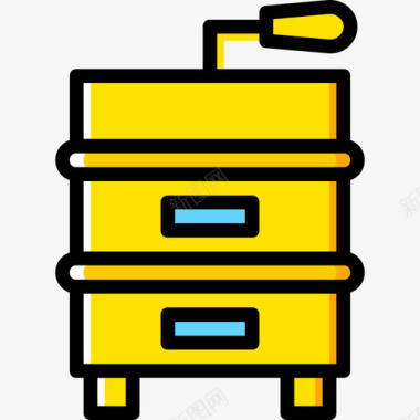 蜂巢蜂房3黄色图标图标