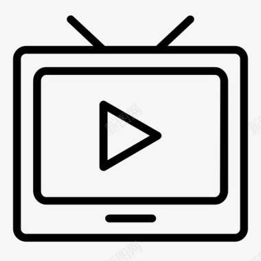 电视和视频电影系列图标图标