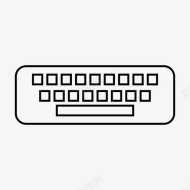 键盘与字母键盘打字工作图标图标