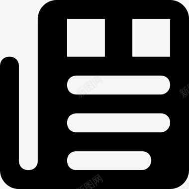 免扣看报纸报纸搜索引擎优化和数字营销扎实图标图标