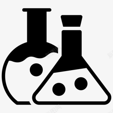 化学仪器png化学品化学烧杯锥形烧瓶图标图标