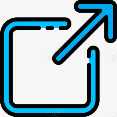 国外洋房国外发展19线颜色图标图标