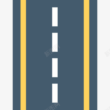 白色道路道路地图和导航平面图图标图标