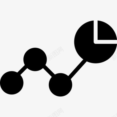 折线图PNG折线图营销16填充图标图标