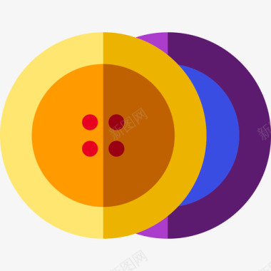 剪纸工艺品纽扣diy工艺品扁平图标图标