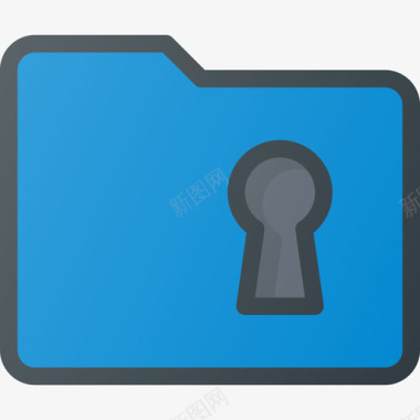 隐私锁锁安全35线性颜色图标图标