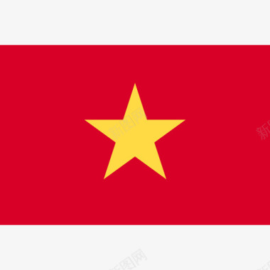 简单的越南国旗图标图标