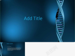 笔记本电脑模板DNA双螺旋结构幻灯片模板