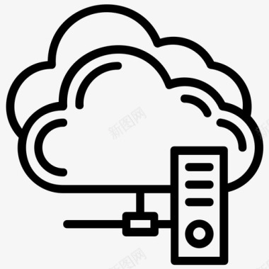 云云连接云计算云服务图标图标